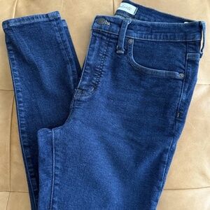 Madewell 9" Mid-Rise Skinny Jeans Dark Wash Size 31 Pre Loved